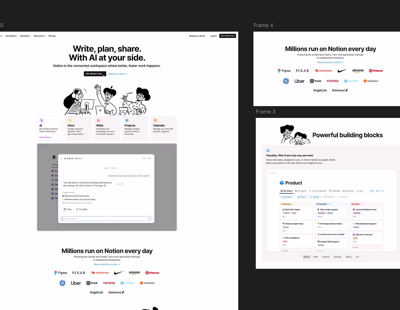 Notion project showcase